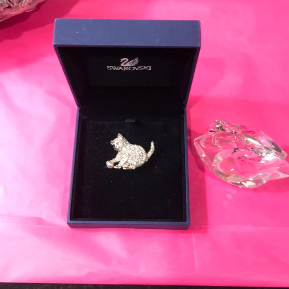 Swarovski kitten with ball pin (retired) signed - Picture 3 of 9